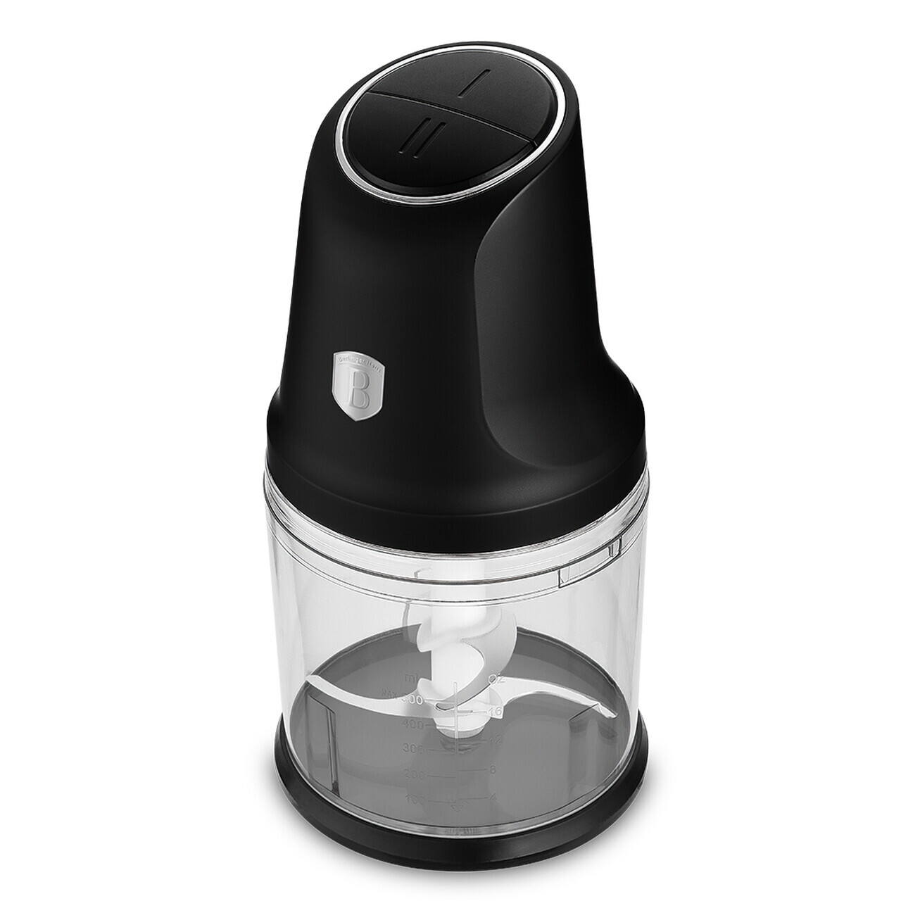 Tocator 2 in 1 Berlinger Haus, Black Silver, 1 L, inox/plastic, negru/transparent - imagine 6